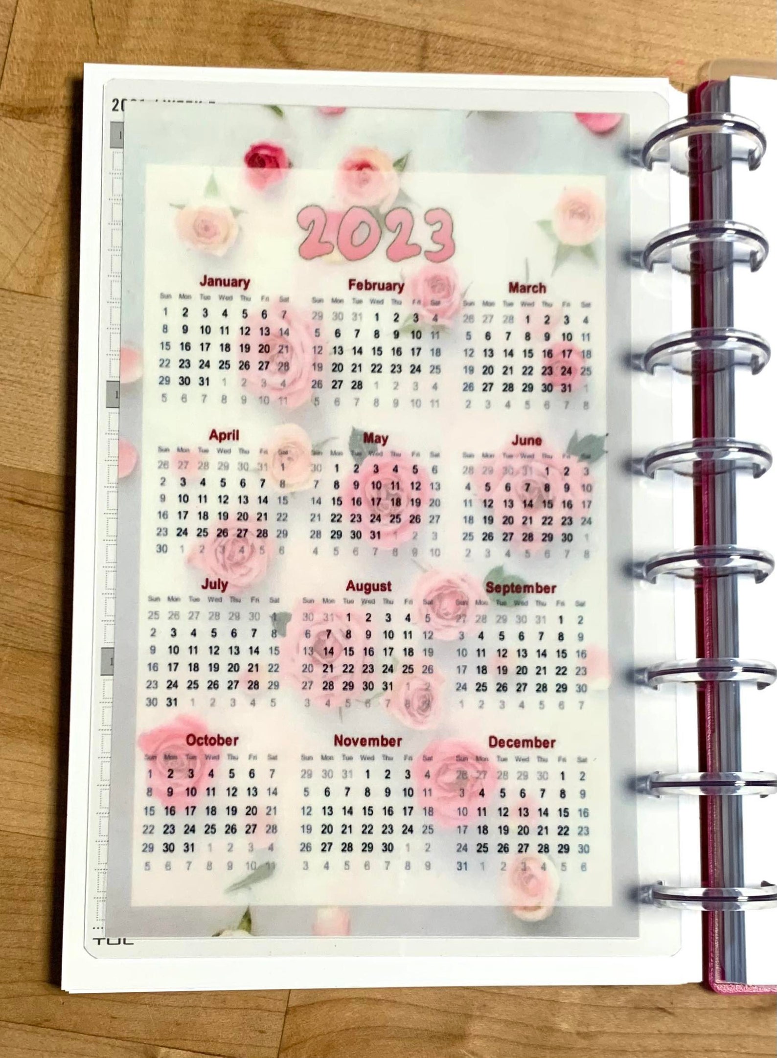 DASHBOARD Yearly Calendar 2022 2023 For Use With Tul arc 8 Etsy