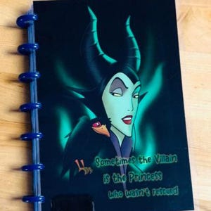 Front & Back Cover Set Villain Princess 4 use w Classic/MiniHappy Planner/TUL/Erin Condren (LP/A5Coil/A5Ring)/A5 Filofax~ Mini Happy Planner