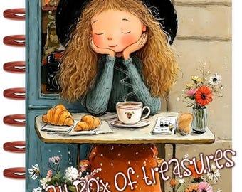 Front n Back Cover Set Breakfast Daydream 4 use w Classic/MiniHappy Planner/TUL/Erin Condren (LP/A5Coil/A5Ring)/A5 Filofax~