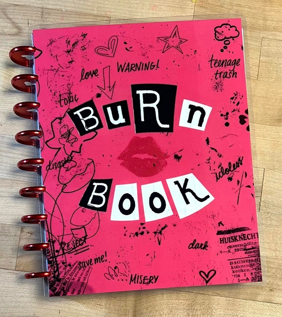 Front and Back Cover Set Mean Girls Inspired burn Book for Use With Classic  Happy Planner OR Erin Condren life Planner/a5coil/a5ring 