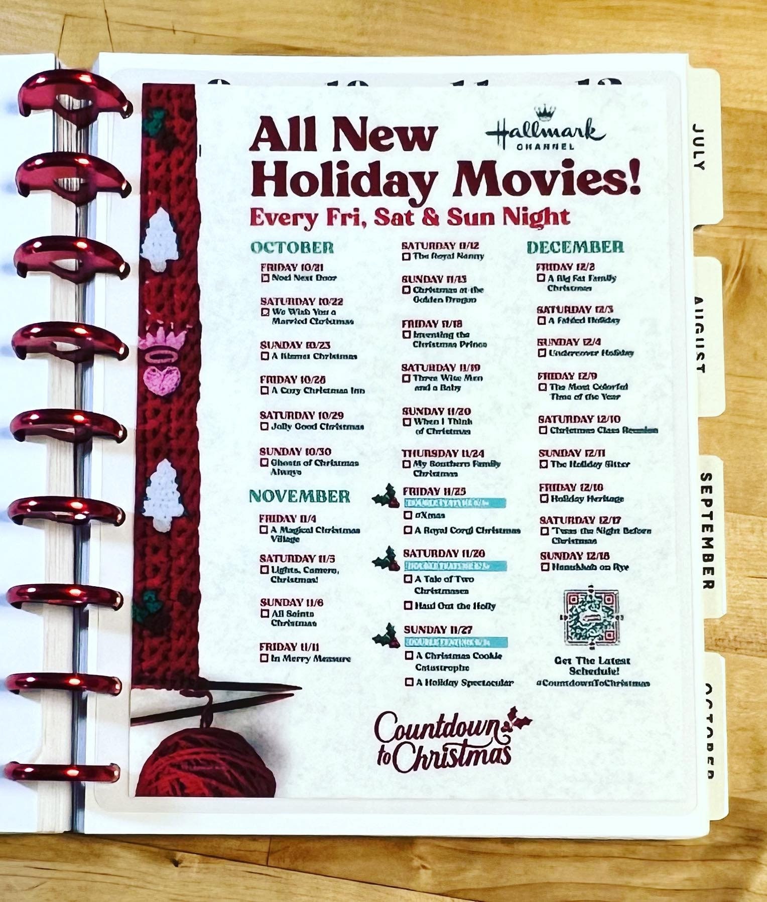 dashboard-hallmark-countdown-to-christmas-movie-list-2022-for-use-w-classic-happyplanner-erincondren-lifeplan-a5coil-a5ring-or-a5-filofax-etsy