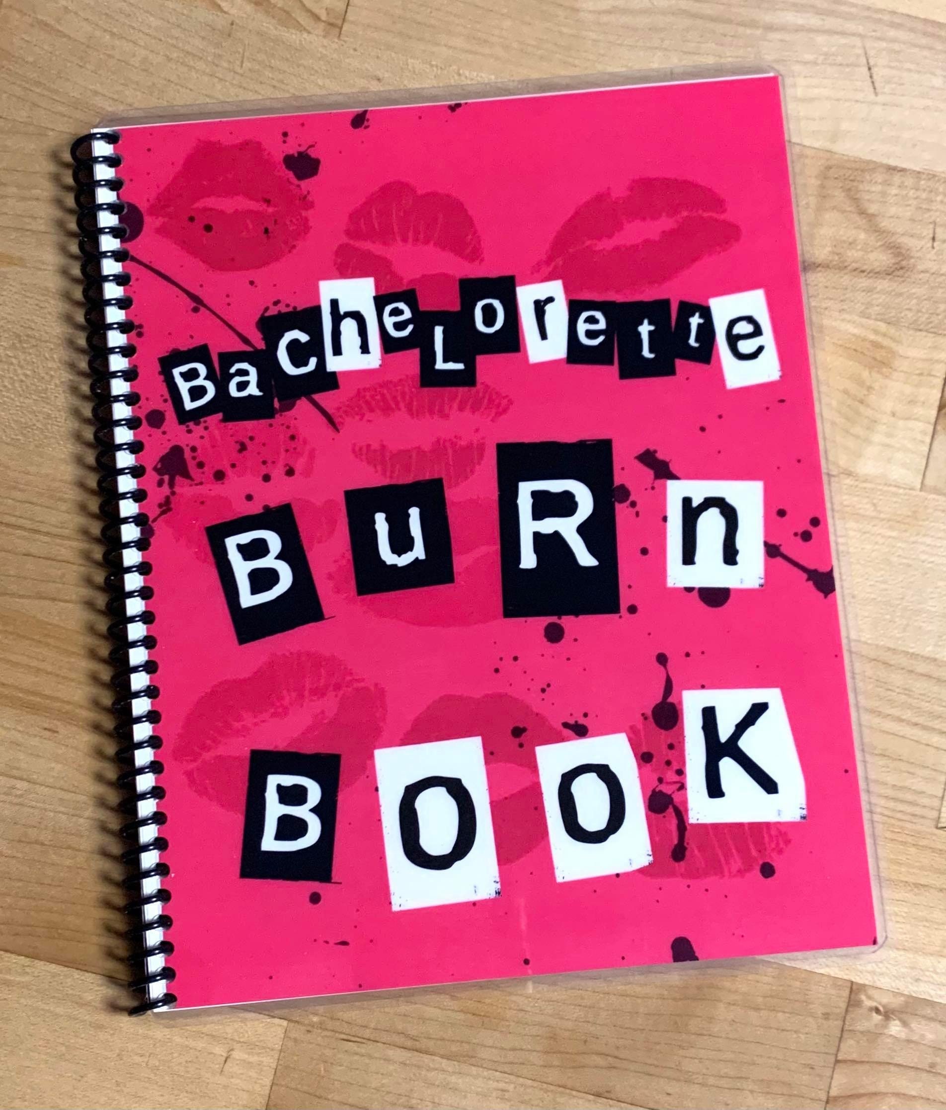 Sketch Book Journal Mean Girls Inspired bachelorette Burn Book 