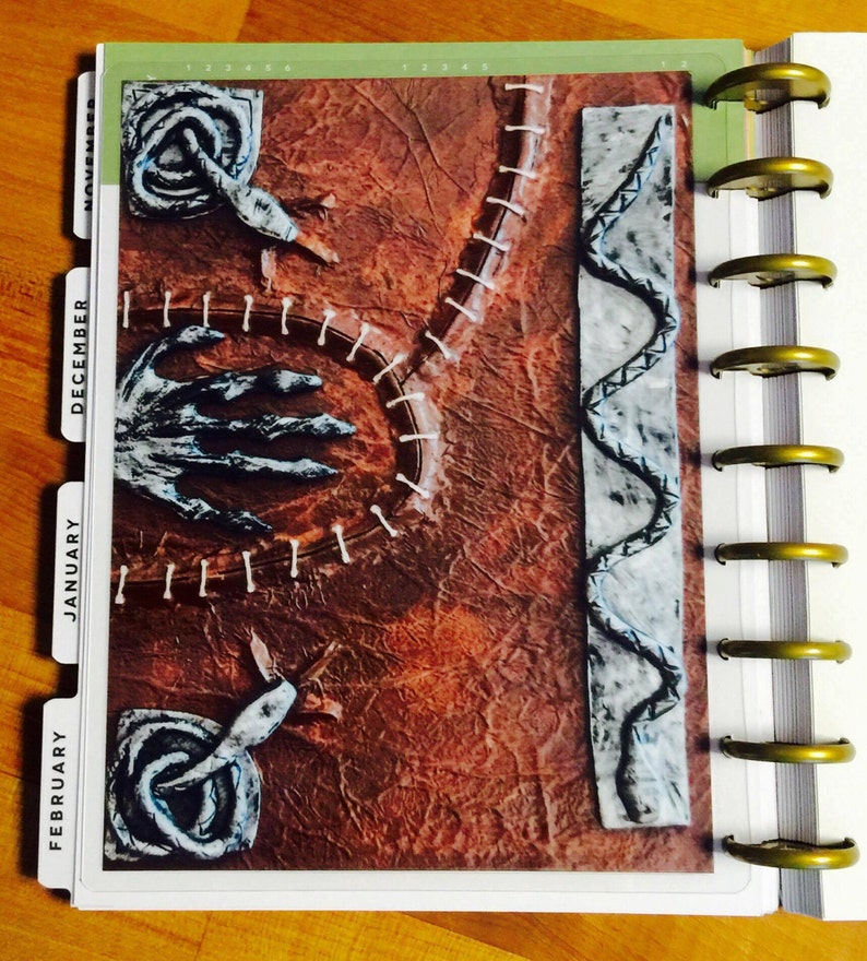 DASHBOARD Hocus Pocus Inspired Spell Book Halloween for use with Classic Happy Planner OR Erin Condren Life Planner/A5Coil/A5Ring image 4