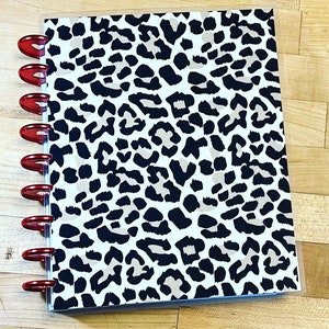 Front and Back Cover Set Wild Animal Leopard Print for use with Classic Happy Planner OR Erin Condren (Life Planner/A5Coil/A5Ring)-