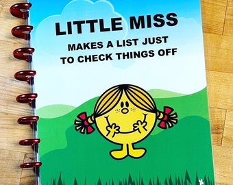 Front & Back Cover Set Little Miss 4 use w Classic/MiniHappy Planner/TUL/Erin Condren (LP/A5Coil/A5Ring)/A5 Filofax~