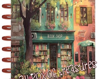 Front n Back Cover Set Book Shop 4 use w Classic/MiniHappy Planner/TUL/Erin Condren (LP/A5Coil/A5Ring)/A5 Filofax~