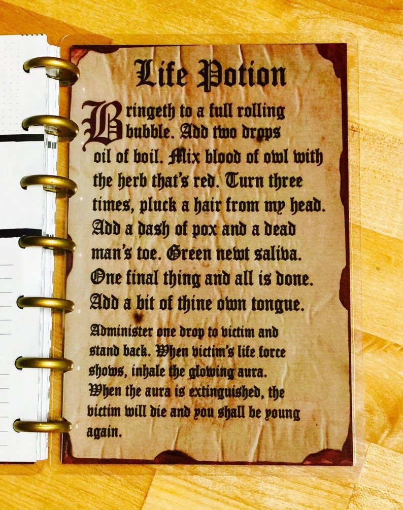 Front and Back Cover Set Hocus Pocus Inspired Spell Book - Etsy