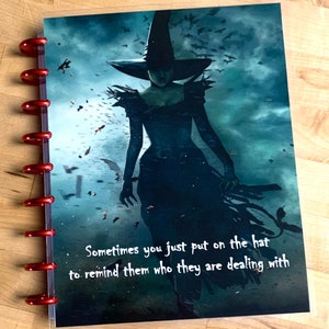 Front and Back Cover Set Oz Inspired Put on your Witch Hat 4 use w Classic/MiniHappy Planner/TUL/Erin Condren (LP/A5Coil/A5Ring)/A5 Filofax~