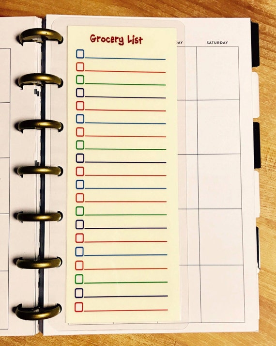 Grocery List/Shopping Planner Dashboard for use w/ MINI Happy Planner Grocery List/Shopping Planner Dashboard for use w/ MINI Happy Planner