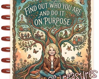 Front and Back Cover Set Dolly Inspired Do it on Purpose 4 use w Classic/MiniHappy Planner/TUL/Erin Condren (LP/A5Coil/A5Ring)/A5 Filofax~