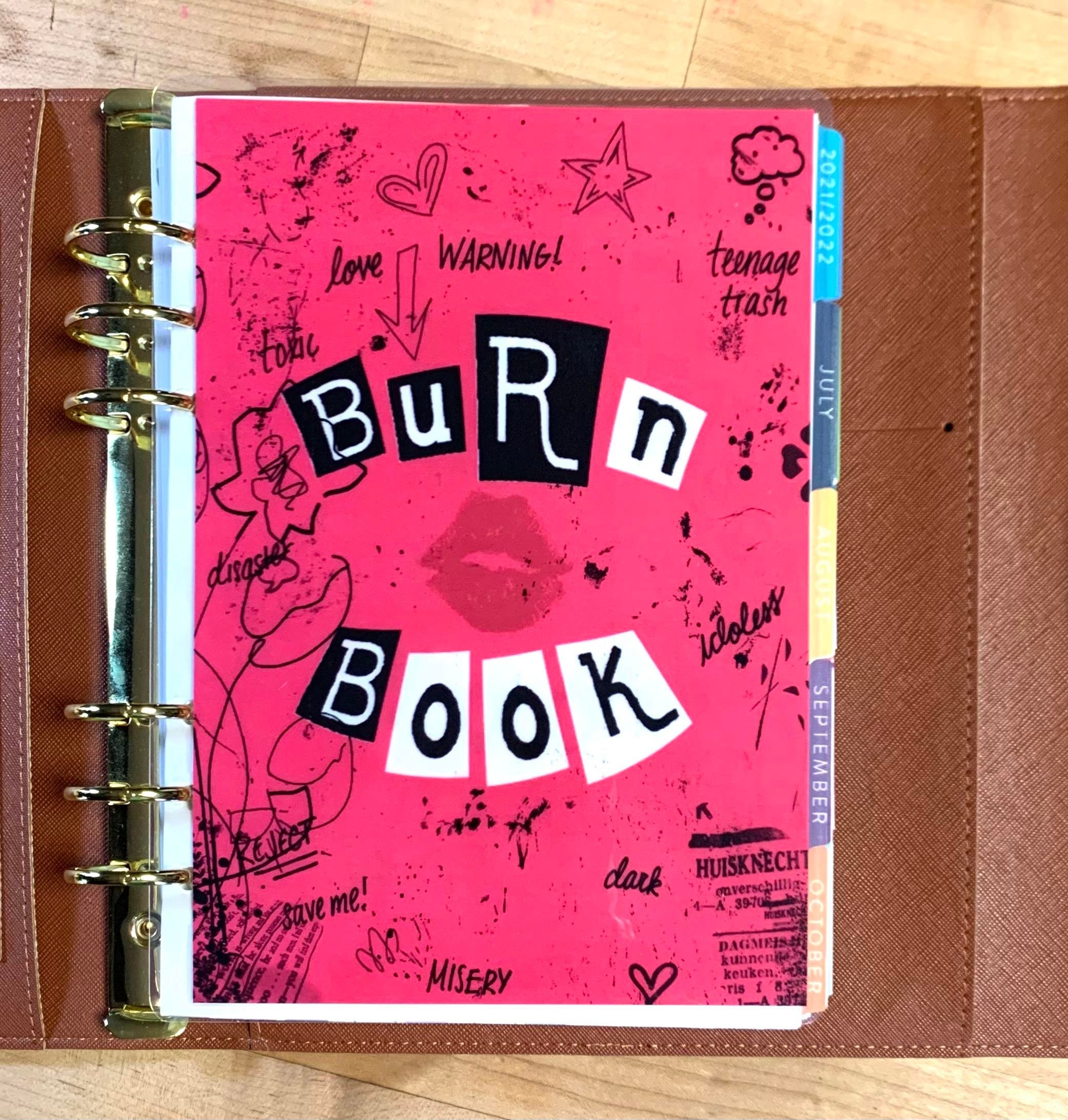 Burn Book Mean Girls Inspired *Thank U Next* Cover Set for use w/ Happy  Planner