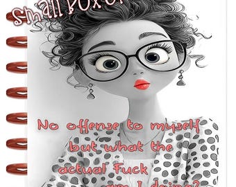 Front n Back Cover Set "No Offense to Myself.." 4 use w Classic/MiniHappy Planner/TUL/Erin Condren (LP/A5Coil/A5Ring)/A5 Filofax~