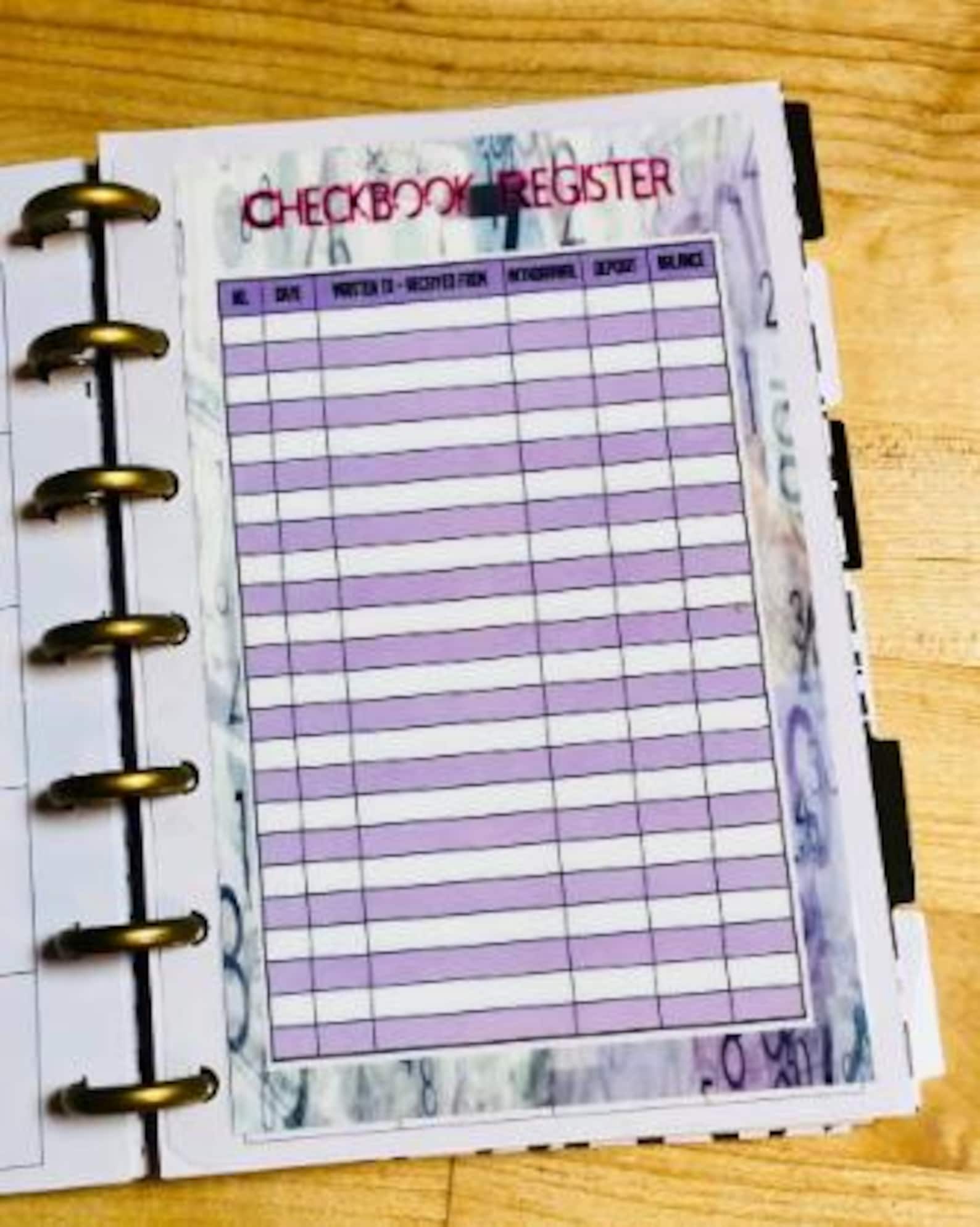 DASHBOARD - Checkbook Register and Bills to Pay 4 Use W Classic ...