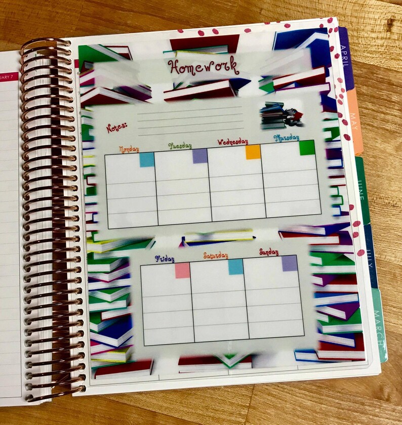 Homework chart template image