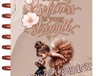 Front & Back Cover Set Your Softness is Your Strength 4 use w Classic/MiniHappy Planner/TUL/Erin Condren (LP/A5Coil/A5Ring)/A5 Filofax~