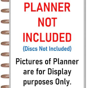 Puede incluir: Cartel rectangular blanco con el texto "PLANNER NO INCLUIDO" en rojo. Debajo, en azul, dice "(Discos no incluidos)". La parte inferior del cartel dice "Las im&aacute;genes del planificador son solo para fines de exhibici&oacute;n."