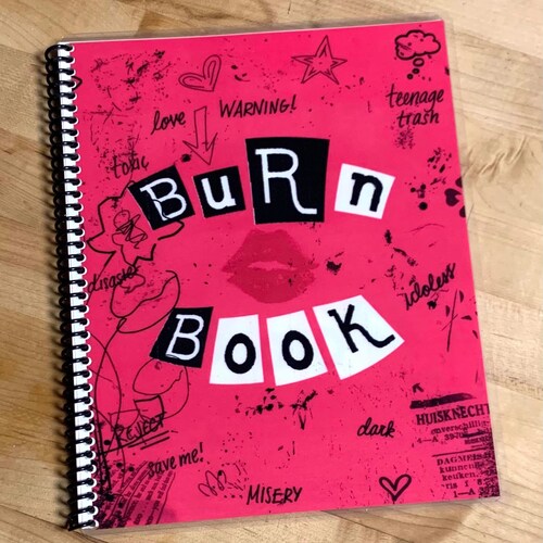 Sketch Book Journal Mean Girls Inspired burn Book - Etsy
