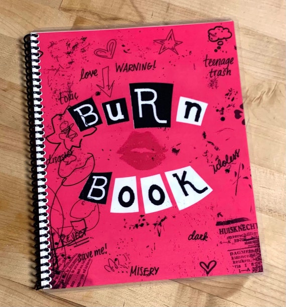 Sketch Book Journal Mean Girls Inspired burn Book 