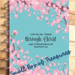 Front and Back Cover Set "All things through Christ" Philippians Quote for use with TUL/Arc (8 disc) Planner-