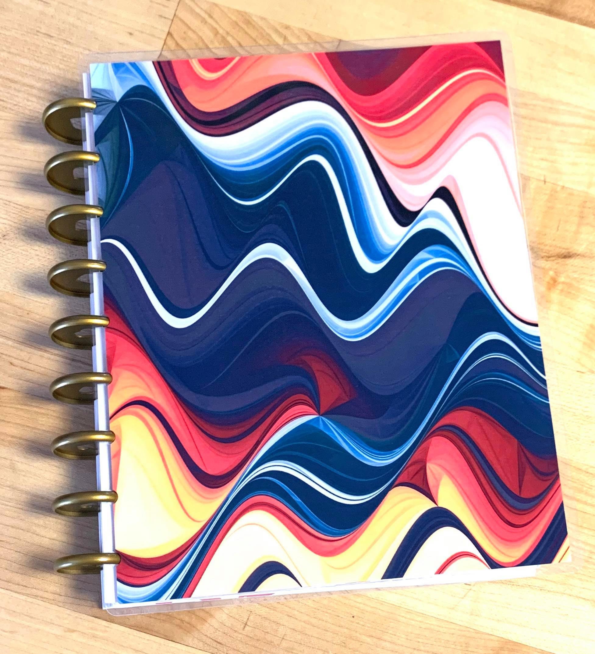 Front & Back Cover Set Wavy Colorful Layers 4 Use W Classic