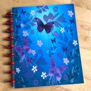 Front and Back Butterfly Cover Set for use with Classic Happy Planner OR Erin Condren (Life Planner/A5Coil/A5Ring)-