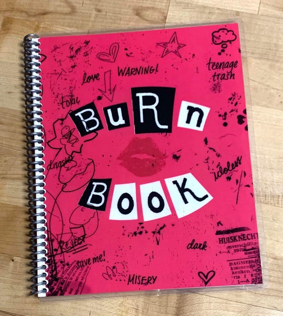 Sketch Book Journal Mean Girls Inspired burn Book 