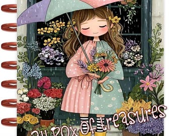 Front and Back Cover Set Rainy Day 4 use w Classic/MiniHappy Planner/TUL/Erin Condren (LP/A5Coil/A5Ring)/A5 Filofax~