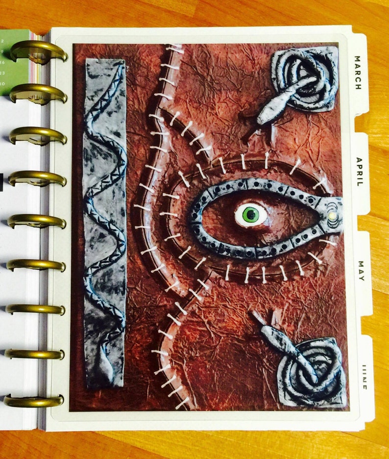 DASHBOARD Hocus Pocus Inspired Spell Book Halloween for use with Classic Happy Planner OR Erin Condren Life Planner/A5Coil/A5Ring image 3
