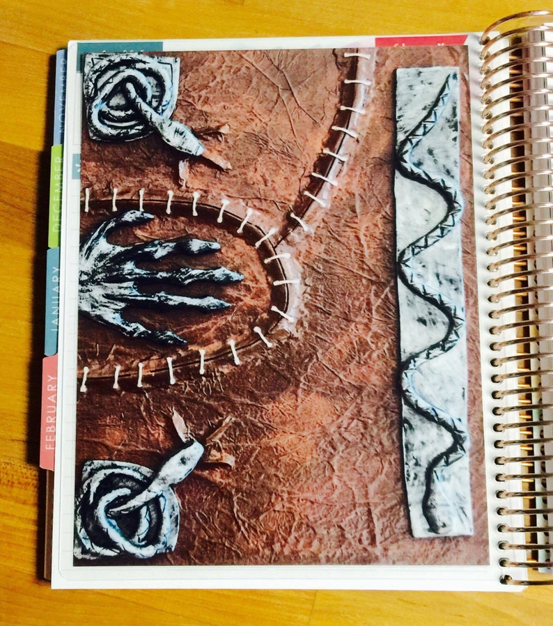 DASHBOARD Hocus Pocus Inspired Spell Book Halloween for use with Classic Happy Planner OR Erin Condren Life Planner/A5Coil/A5Ring image 2