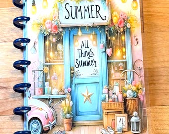 Front and Back Cover Set All Things Summer 4 use w Classic/MiniHappy Planner/TUL/Erin Condren (LP/A5Coil/A5Ring)/A5 Filofax~