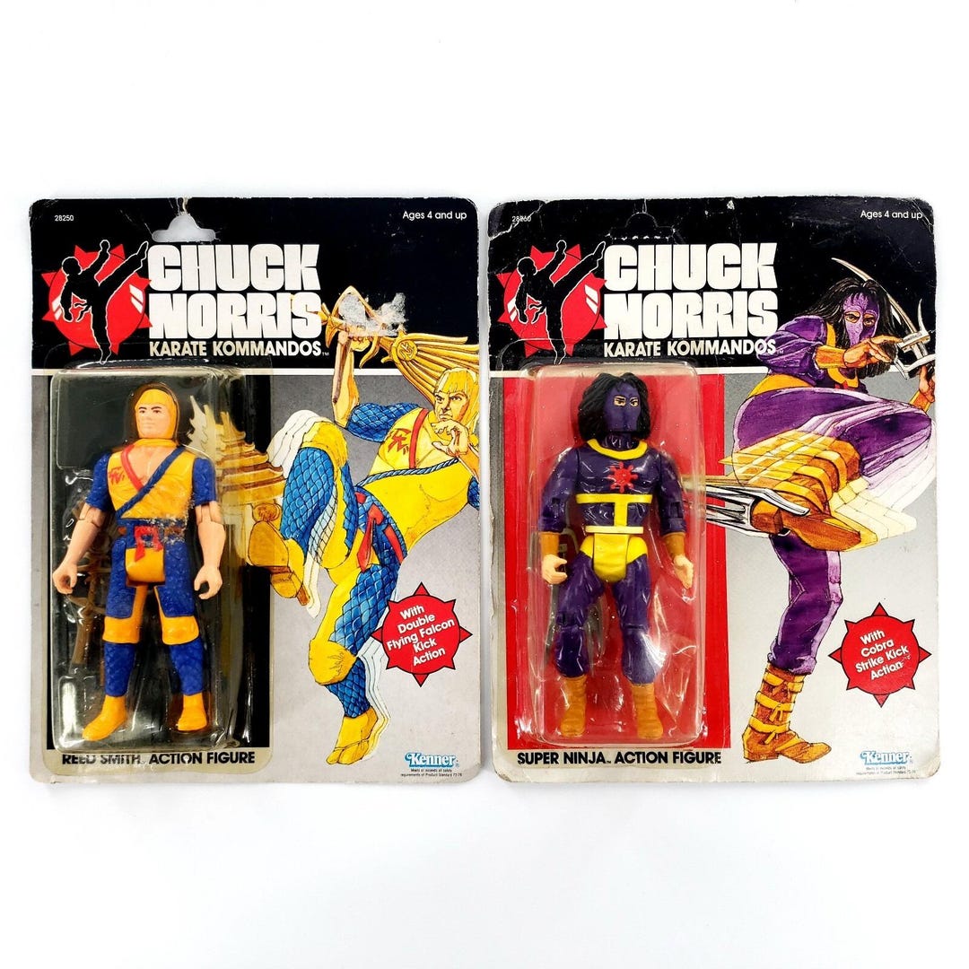 Norris Reed Ii VTG 1986 Kenner Chuck Norris Karaté Kommandos Lot De 2 Reed Smith ...