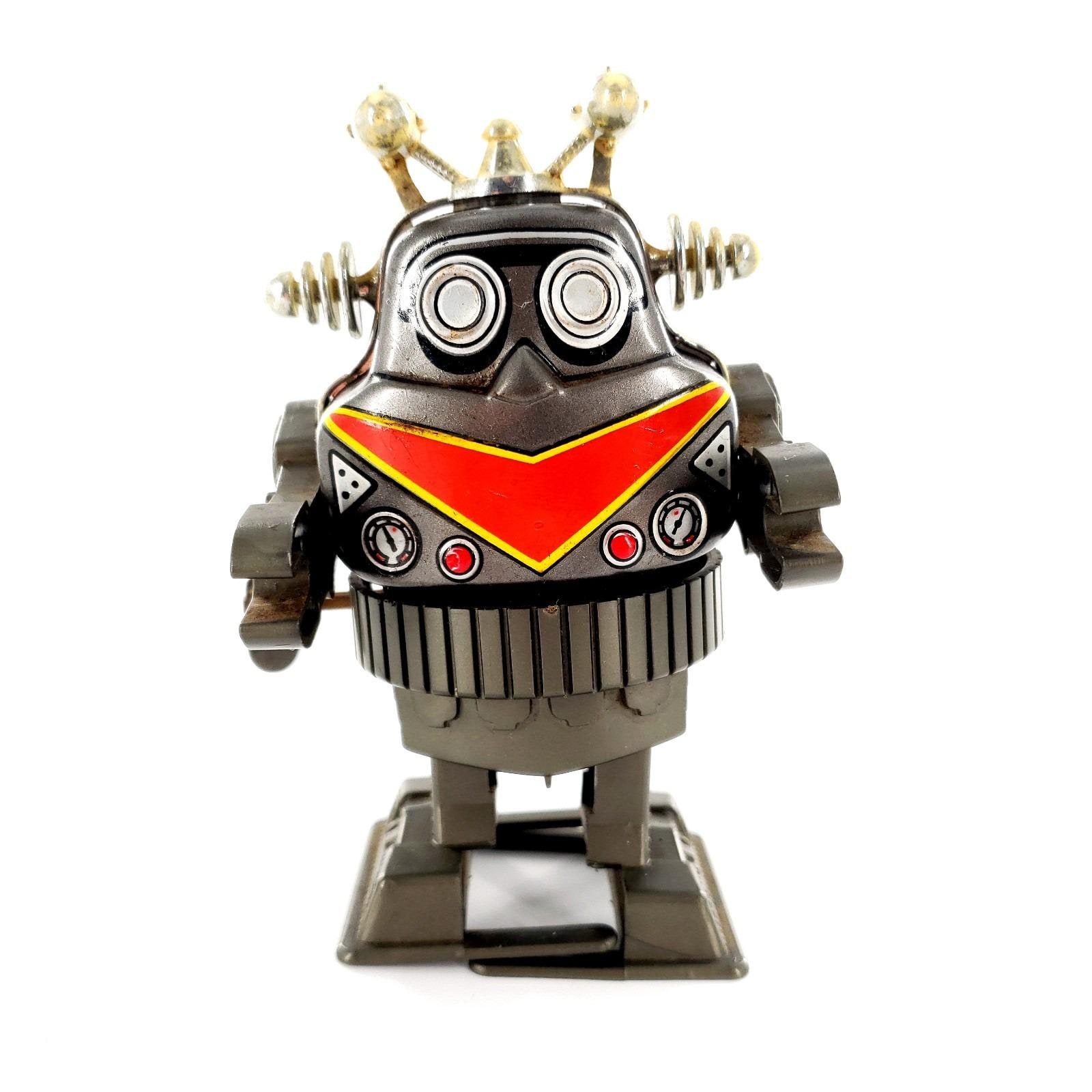 ブリキのおもちゃのゼンマイ式ロボット - Etsy 日本