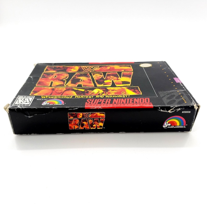 WWF Raw (Super Nintendo Entertainment System, 1994) Authentic Complete w/ Poster image 9