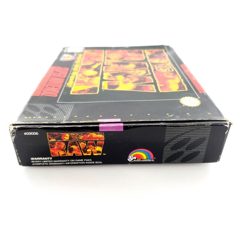 WWF Raw (Super Nintendo Entertainment System, 1994) Authentic Complete w/ Poster image 10