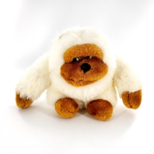 Vintage 1993 Fable White Gorilla Riller Ape Chimp Plush Toy