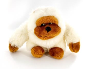 Vintage 1993 Fable White Gorilla Riller Ape Chimp Plush Toy