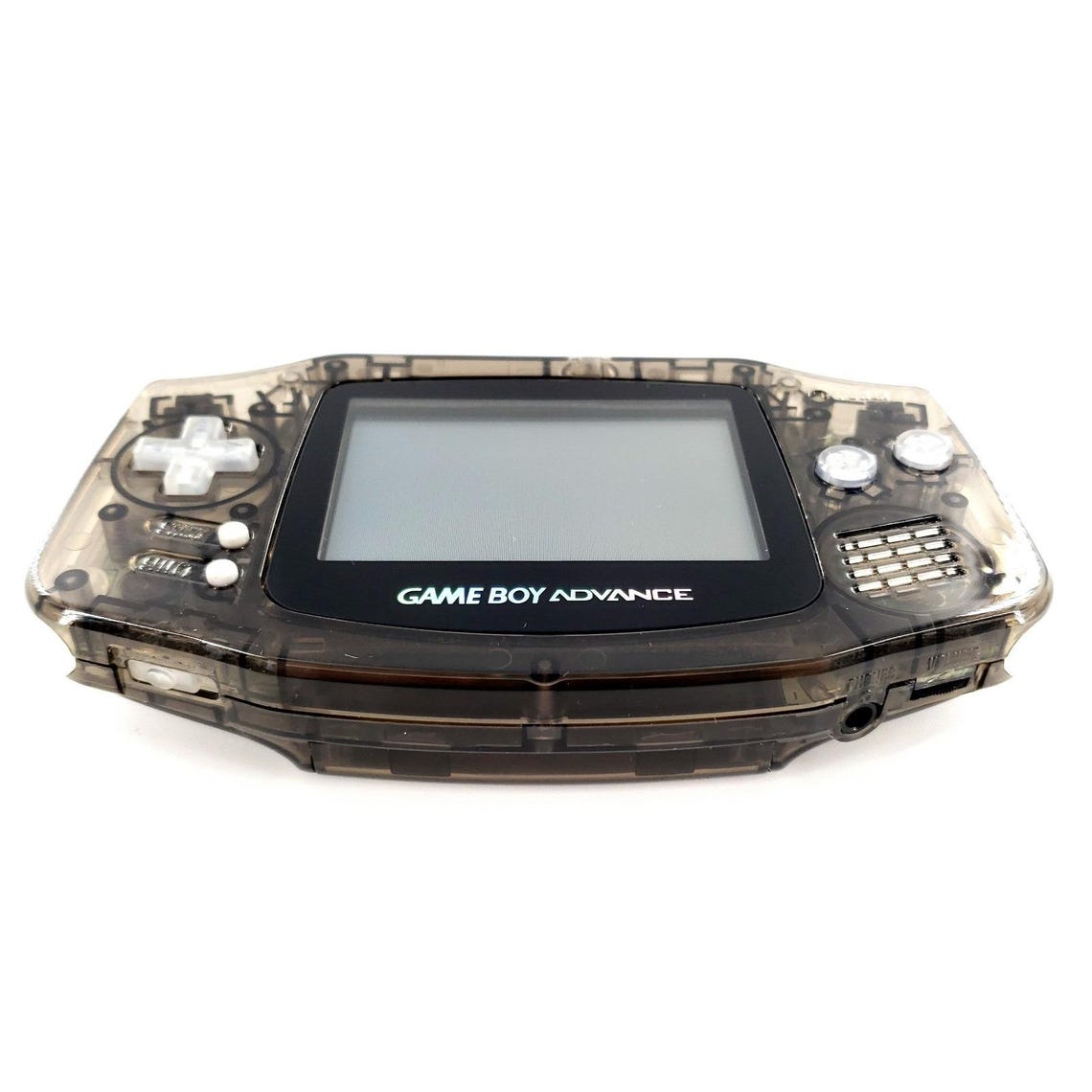 Nintendo Game Boy Advance Clear Black New Shell, Buttons, Glass Lens Tested, foto 4 di 5