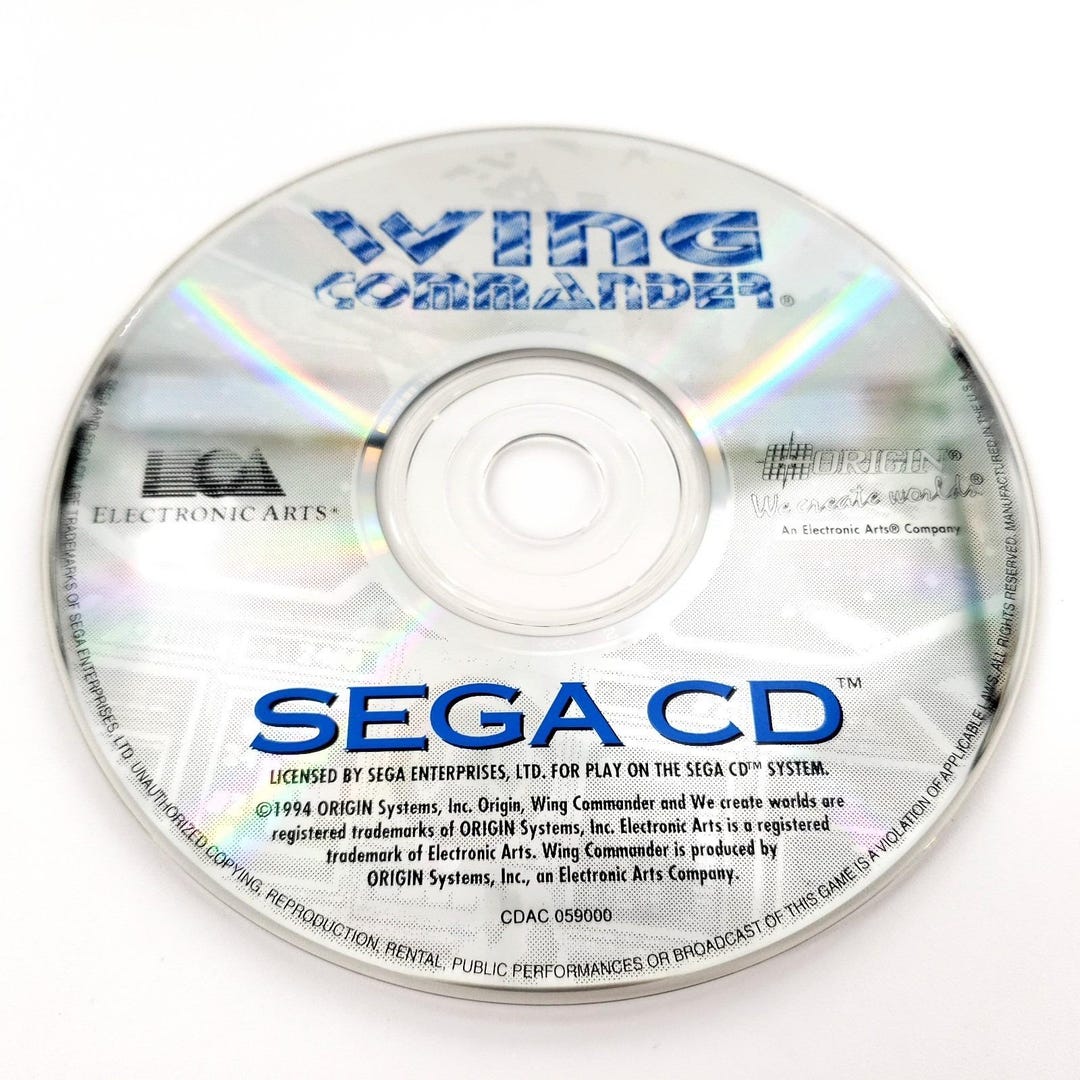 Wing Commander (sega CD, 1994) Disc Only Tested & Works - Etsy