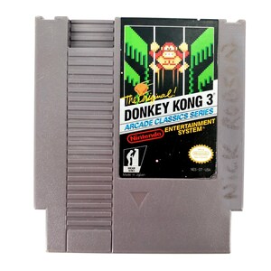 The Original Donkey Kong 3 Arcade Classics Series Nintendo NES Authentic Tested image 2