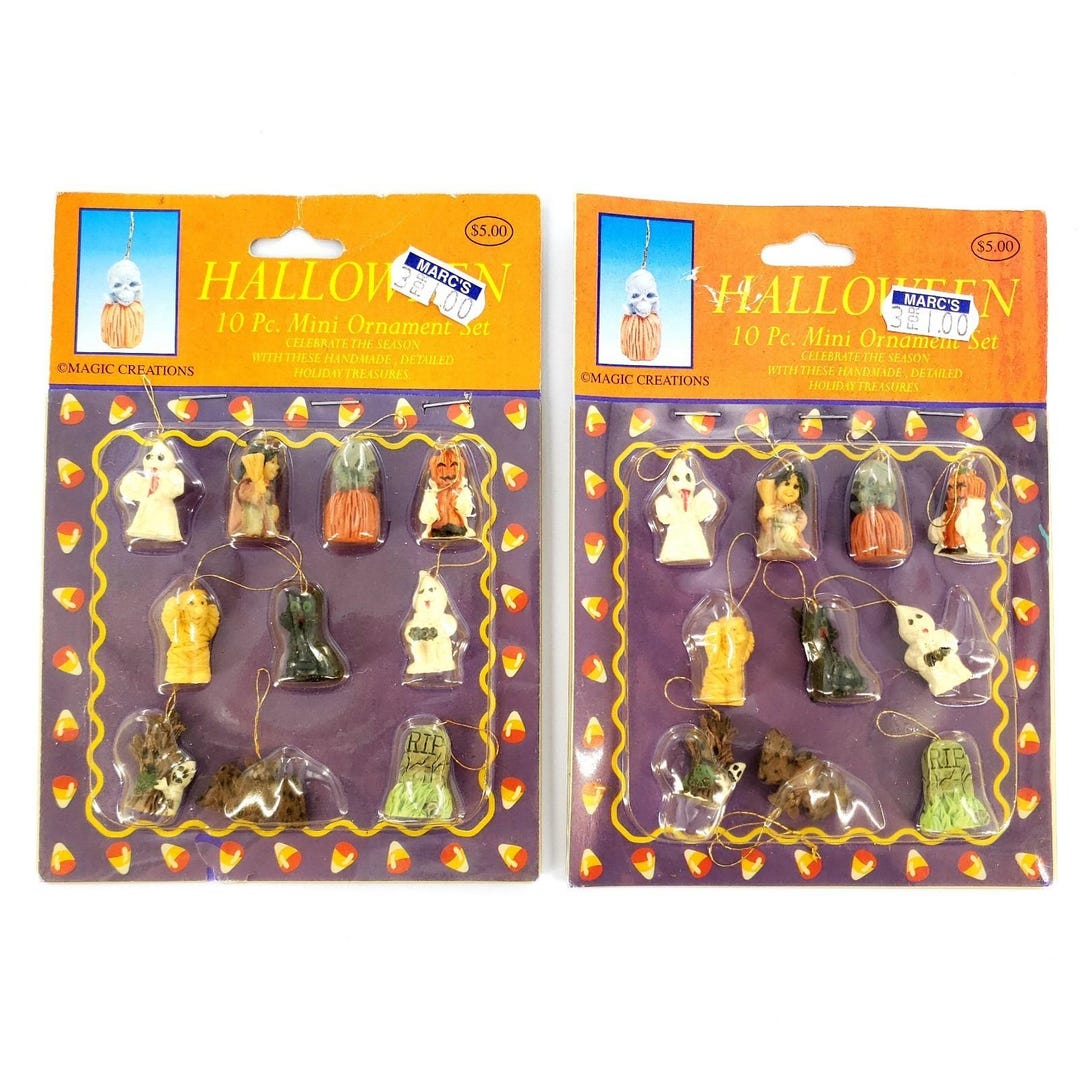 Magic Creations Halloween Mini Ornament Set Lot of 2 New - Etsy