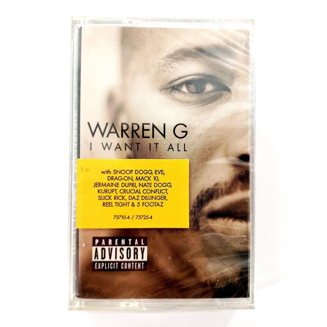 I Want It All [PA] by Warren G (cassette, Oct-1999, Restless Records ...
