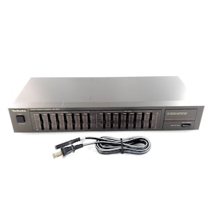 Radio estéreo Technics SH-8017 de 2 canales con ecualizador gráfico de 7 bandas. Probado.