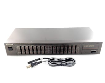 Technics SH-8017 2-Channel Stereo Radio Graphic EQ Equalizer 7 Band Power Tested