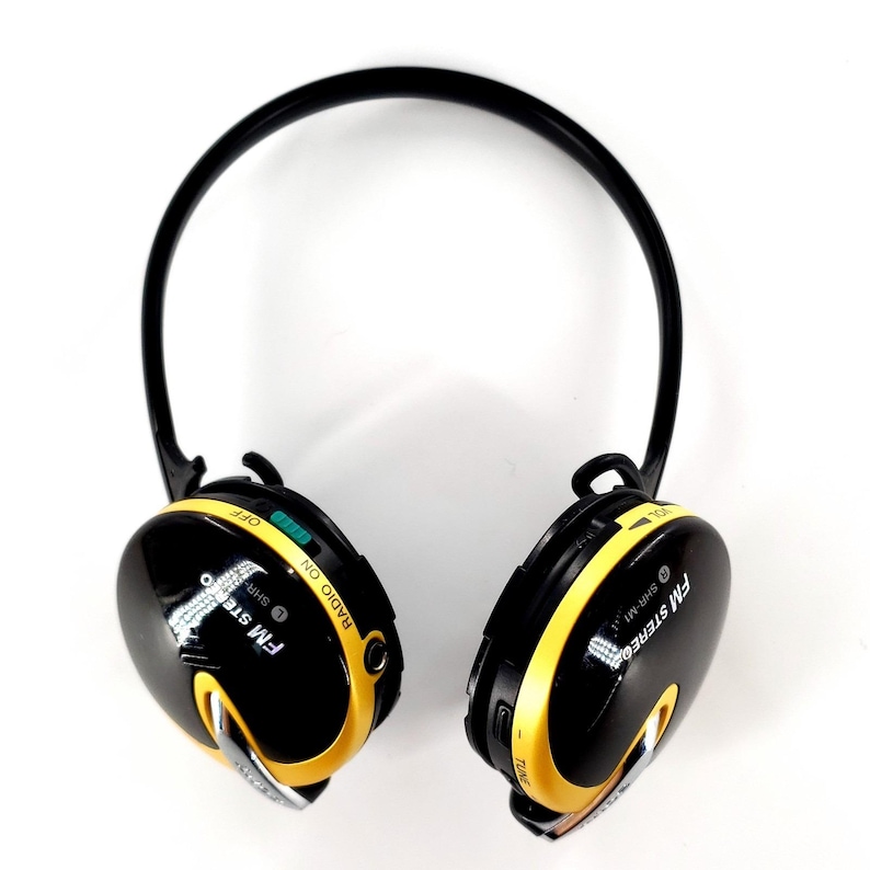 Sony SHR-M1 Synthesized FM Stereo Radio Headphones No Pads Tested & Works image 10