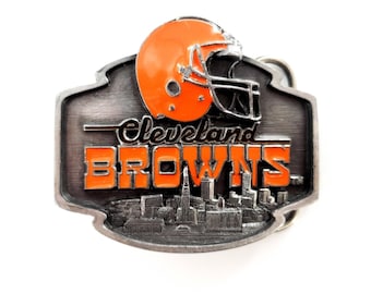 Vtg 1989 Siskiyou Cleveland Browns Limited Edition Pewter Belt Buckle 1499/10000