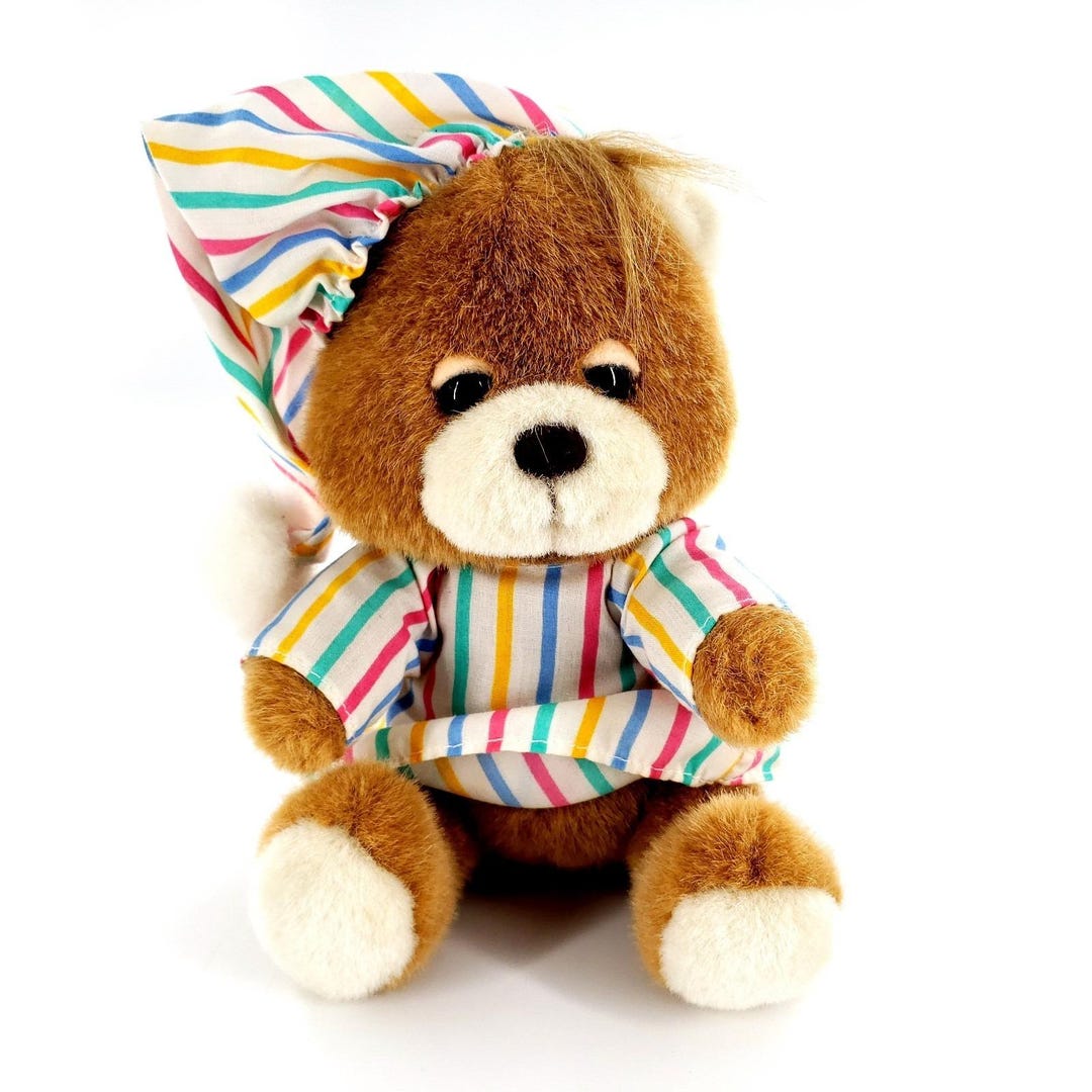 Vintage 1991 Prestige Teddy Beddy Bear Stuffed Animal 7" Plush Rattle ...