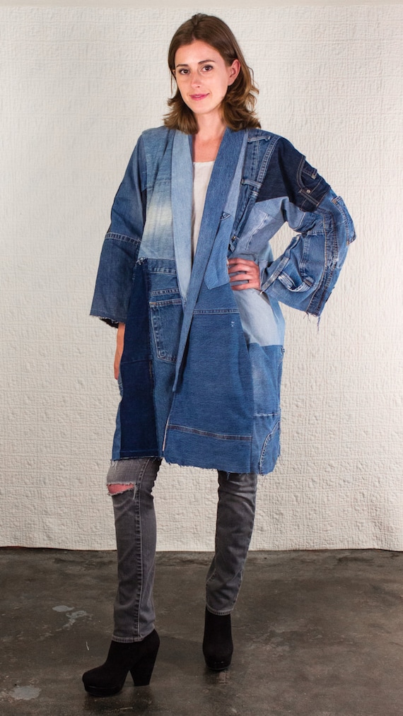 Silkdenim\'s Oh Yoko Coat Made From 100% Recycled Denim - Etsy
