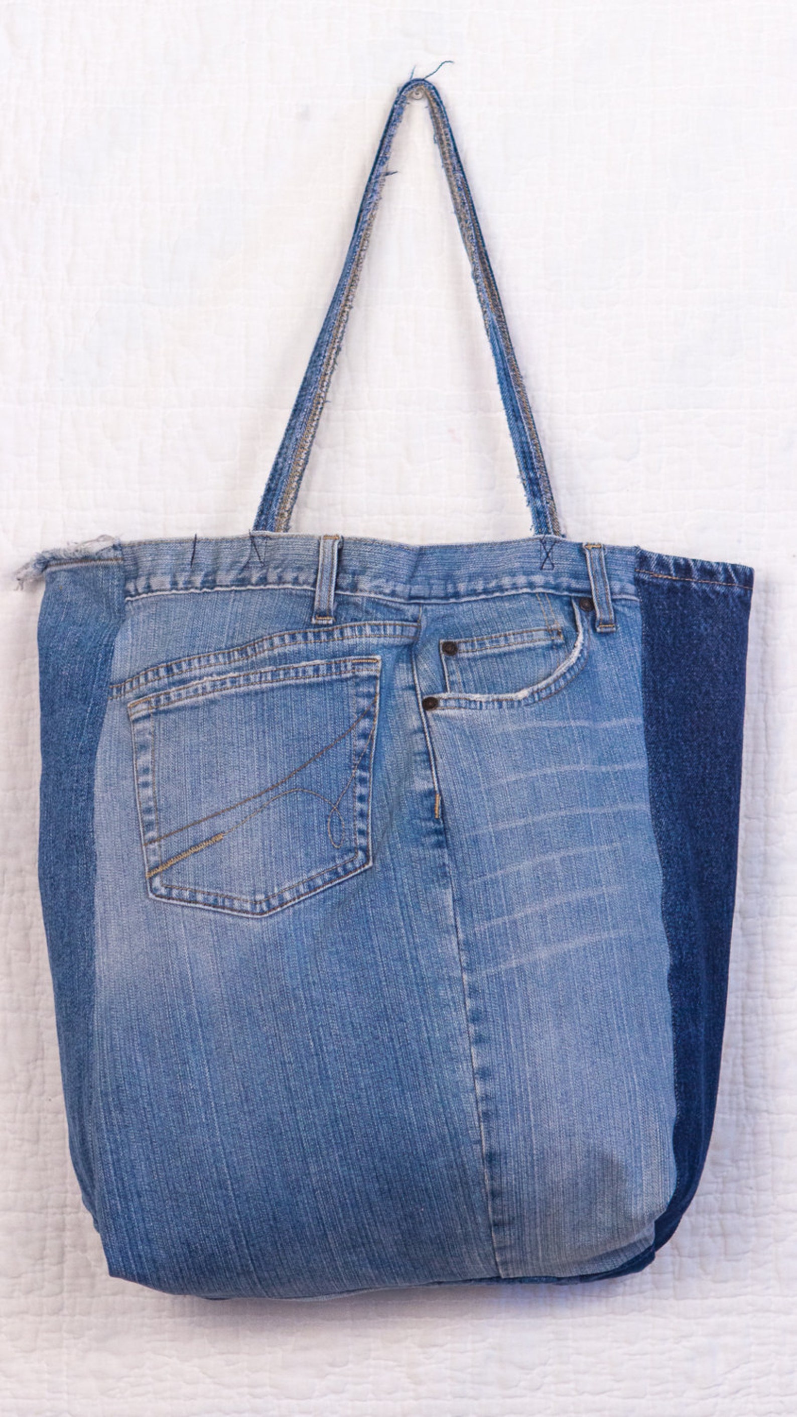 Silkdenim's Big Bag Made From 100% Recycled Denim the - Etsy