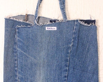 バッグ YMC YOU MUST CREATE WASH DENIM TOTE YMC Tote Bag, Washed Indigo – Glasswing