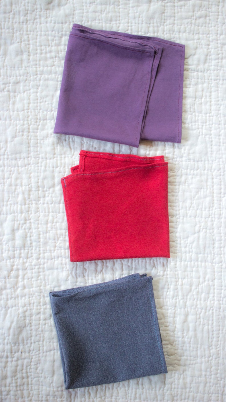 SilkDenim's Schmatta, Rag, Handkerchief Made From 100% Recycled T-Shirts image 1